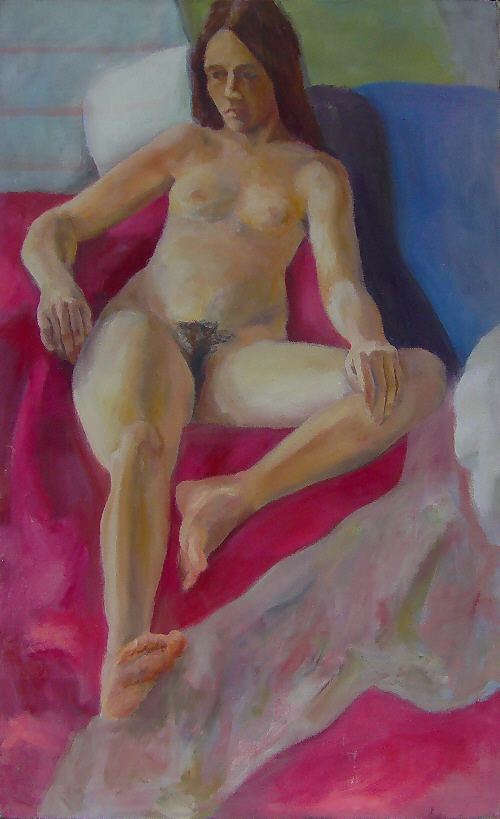 Semi-Reclining Nude.